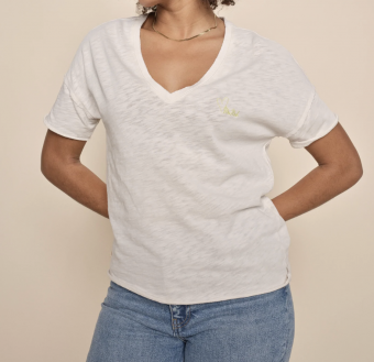Mos Mosh Glory V-SS T-shirt Birch